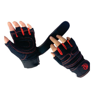 Guantes de gimnasio de medio Dedo de poliéster transpirable de alta calidad para hombres y mujeres para entrenamiento de levantamiento de pesas y entrenamiento deportivo - Product Image 1