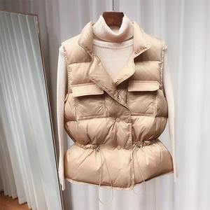 2024 New Ultra Light Down <b>Vest</b> <b>Women</b> Short <b>Vest</b> Windproof Female <b>White</b> Duck Down Down Coat Sleeveless - Product Image 4