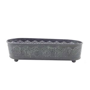 Handmade Bulk Wholesale Iron Metal Oval Tray <b>Advent</b> <b>Candle</b> Holder Dark Grey Color for Christmas Decor Customized in Bulk - Product Image 4