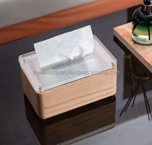 Porte-mouchoirs de luxe en bois de qualité supérieure ARTISAN CRAFT Fabriqué à la main Design personnalisé Écologique Durable pour le bureau à domicile sophistiqué - Product Image 1
