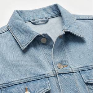 Veste d'hiver personnalisée pour homme, veste en jean délavée au soleil, style vintage streetwear, patchwork, lavage à l'acide, vêtements d'extérieur tendance - Product Image 4