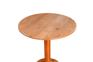 Vente à chaud de meubles de salon de combinaison de table de piédestal ronde en chêne blanc solide pour un usage domestique - Product Image 3