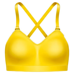 Soutien-gorge de sport pour femme à maintien élevé, écologique, col en U, bretelles réglables, coussinets amovibles, respirant, séchage rapide, en Spandex/Nylon - Product Image 1