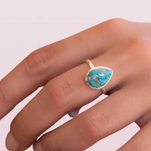 Bagues en argent 92,5 en gros, bijoux en argent sterling véritable, cadeau pour elle - Product Image 2