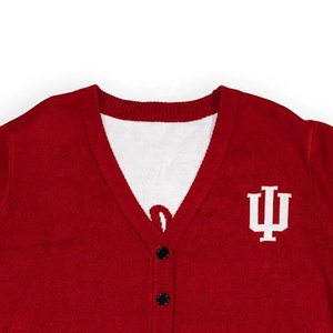 Cardigans d'hiver en tricot surdimensionnés de haute qualité, style universitaire, avec logo personnalisé, patchwork brodé et lettres streetwear - Product Image 2