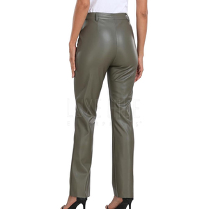 Pantalon en cuir fait main pour femmes Pantalon en cuir pour femmes de qualité supérieure ou vente 2025 prix de vente entier confortable OEM - Product Image 3