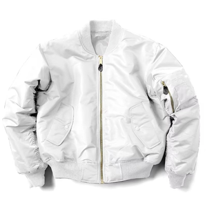 Chaqueta de Piloto para Hombre, Personalizada OEM, Acolchada, Gruesa, Cálida para Invierno, Estilo Retro MA-1, con Cremallera de Cobre - Product Image 3