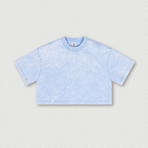 T-shirts courts pour femmes de qualité supérieure Ville Sports, personnalisés, couleur unie, tricotés, lavés - Product Image 2