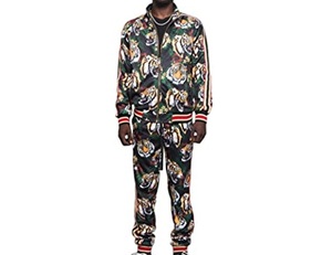Ensemble de survêtement léger pour homme, style urbain, en polaire, pour la gym et l'entraînement, comprenant un sweat à capuche et un pantalon de jogging, grandes tailles - Product Image 2