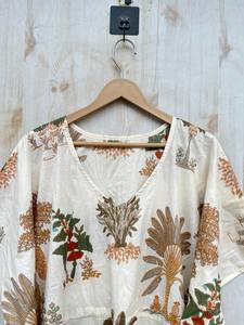 ชุดเดรสยาวถึงเข่าผ้าคอตตอนสำหรับใส่นอนชุดเดรสยาวถึงเข่าชุดคาฟตันชุดคลุมชุดบิกินี่ฟรีไซส์ของขวัญ - Product Image 5