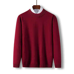 Pull tricots hiver col rond coton hommes chandails haute qualité automne et hiver hommes classique pull à col rond - Product Image 3