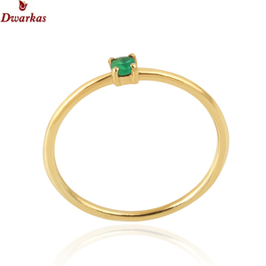 Bijoux fins de luxe plaqué argent 925 en argent Sterling vert Onyx pierre précieuse minimaliste bague de réglage pour fête unisexe - Product Image 1