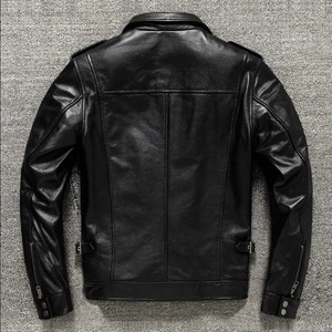 แจ็กเก็ตผ้าใบหนังแท้สำหรับผู้ชาย, แจ็คเก็ตแฟชั่นสำหรับล่าสัตว์มีปกเข้ารูปกันน้ำระบายอากาศได้ดี - Product Image 6