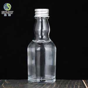 Bán buôn mới nhất thiết kế hình dạng <span class=keywords><strong>mini</strong></span> chai rượu Brandy xo Rum Tequila Vodka Whisky chai thủy tinh 50ml100ml - Product Image 3