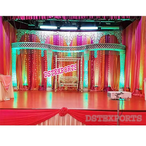 Magnifiques Piliers en Cristal pour Décoration de Scène de Mariage, Scène de Mehndi, Scènes de Sangeet – Vente Australie - Product Image 1