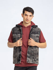 Offre Spéciale personnalisé hommes 100% coton 420gsm hiver OEM Pakistan usine personnaliser demi-manches à capuche poche kangourou hommes sweats à capuche - Product Image 3