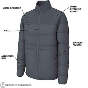 2025 Men's High Quality Winter Puffer Down Snow <b>Jacket</b> with Trendy <b>Mandarin</b> <b>Collar</b> New OEM Service From Pakistan XL Size Light - Product Image 5
