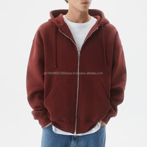 Sweat-shirts pour hommes sur mesure, fermeture éclair, coupe ample, sweat-shirt de travail, pull à épaules tombantes, streetwear, sweat-shirt lourd pour hommes - Product Image 1