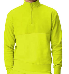 Sweat à capuche uni à fermeture éclair en polaire de coton pur d'hiver de haute qualité en vrac - Product Image 6