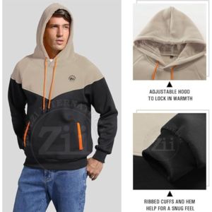 310g Fabric Weight Winter Light Weight Oversized Pullover Hoodie Drop Shoulder Cotton Logo <b>Sweatpants</b> <b>Sets</b> for Men - Product Image 4