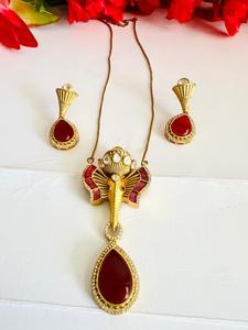 Juego de colgantes Divine Ganesh Ji con cadena para hombres y mujeres, joyería espiritual para uso diario y ocasión festiva, símbolo de prosperidad - Product Image 3