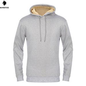 Sudadera con capucha desgastada con lavado ácido Vintage, sudaderas con estampado de rizo francés de algodón pesado, elementos esenciales de invierno sólidos bordados en relieve para hombres - Product Image 2