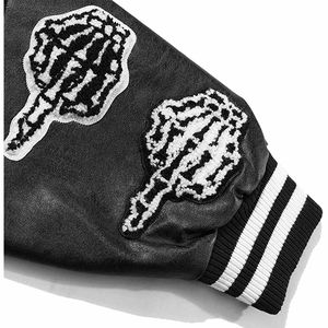 แจ็กเก็ตเลตเตอร์แมนสำหรับผู้ชายแบบสั่งทำสำหรับฤดูใบไม้ร่วงและฤดูหนาวสไตล์สตรีทแบบแห้งเร็ว - Product Image 5