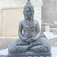 Statue de Bouddha en granit de grande taille, style zen, en marbre, Artifax, best-seller