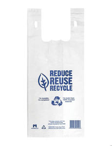 Bolsas de plástico, bolsas personalizadas, bolsas de camisetas con estampado de compras, portador de chaleco de HDPE de supermercado a la venta para exportar - Product Image 6