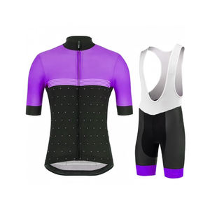 Ensemble de maillots de cyclisme à séchage rapide pour hommes Design personnalisé Combinaison de cyclisme à manches courtes Vêtements de cyclisme Uniforme de sport - Product Image 3