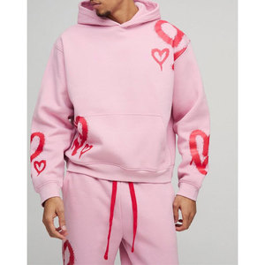 2025 ensembles de survêtements pullover décontractés pour hommes Service OEM 2 pièces 100% survêtements respirants en molleton de coton - Product Image 6