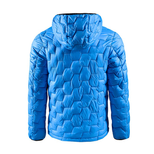 Chaqueta Bomber Formal Azul para Hombre, Ligera, Impermeable, Cortavientos, con Cierre de Cremallera y Relleno de Poliéster - Product Image 2