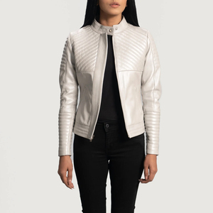 Veste en cuir classique pour femmes Vêtement d'extérieur haut de gamme Conçu pour le confort, la durabilité et la mode intemporelle - Product Image 3