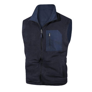 <b>Men</b> <b>Vest</b> Jacket Utility Multi Pocket Cotton Polyester Canvas <b>Vest</b> with inner <b>fleece</b> Breathable High Quantity OEM Sleeveless - Product Image 6