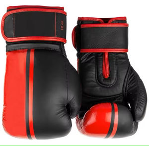 Gants de boxe processionnels en cuir de vachette Gants de GYM en double couleur avec dragonne réglable Gants de poinçonnage Tendance en 20 - Product Image 6