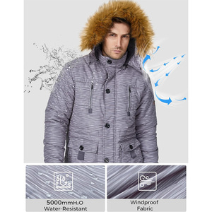 Chaqueta Parka Personalizada para Hombre con Interior Grueso, Estructura Resistente al Viento, Movimiento Flexible y Producción Profesional - Product Image 5