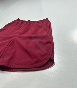 ORCAFITS Pantalones Cortos Deportivos Ecológicos de Poliéster Color Borgoña, Cintura Elástica, Capa Interior de Secado Rápido, Estilo Deportivo, Corte Corto - Product Image 2