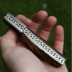 Best Design High Quality Stainless Steel Folding <b>Knife</b> <b>Bone</b> <b>Handle</b> Handmade EDC Cutting Pocket Camping Hunting Bowie <b>Knives</b> OEM - Product Image 2