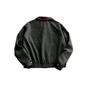 Kivotech Custom Vintage American Bomber Jacket para hombre Loose Fit Cierre de cremallera 100% algodón invierno otoño trabajo OEM cortavientos - Product Image 3