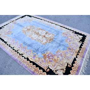 พรมปูพื้นขนแกะสไตล์ตุรกีขนาด6.5x9.6ฟุตพรมปูพื้นทรงสี่เหลี่ยมผืนผ้าสำหรับทางเดินตรงทางเดินทำจากยางพรมรองทางเข้าแบบคลาสสิก - Product Image 4