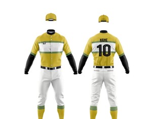 Uniforme de béisbol de diseño de servicio OEM en diferentes tamaños de secado rápido último uniforme de béisbol de moda al por mayor de alta calidad - Product Image 1