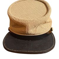 Gorra Kepi Civil Francesa de Lana para Hombre con Botones a Presión y Correa para la Barbilla, Fabricantes de Gorras Kepi en Color Caqui, Rojo, Negro y Blanco