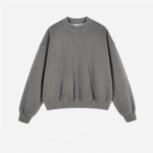 เสื้อสเวตเชิ้ตแขนยาวคอกลมทรงโอเวอร์ไซส์ผ้าฟลีซคอตตอน 100% พิมพ์โลโก้ Ville Sports สำหรับผู้หญิง - Product Image 2