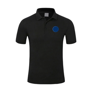 Tissu en toile à manches courtes pour hommes, 100% coton, pour le sport, doux et confortable, de couleur unie, anti-rides - Product Image 2