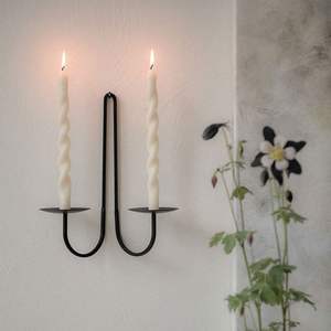 Industrial Iron Candle <b>Sconces</b> Raw Metal <b>Wall</b> Mounted Candle <b>Lighting</b> For Urban Loft Interior Decor - Product Image 2
