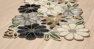 Decoración navideña y diseño de hojas con cuentas, Mantel Individual para mesa de comedor, tapete elegante, corredores decorativos hechos a mano para boda - Product Image 6