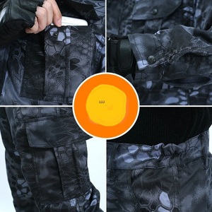 Uniforme de camuflaje para exteriores suave y fino para hombre, uniforme táctico de camuflaje - Product Image 3