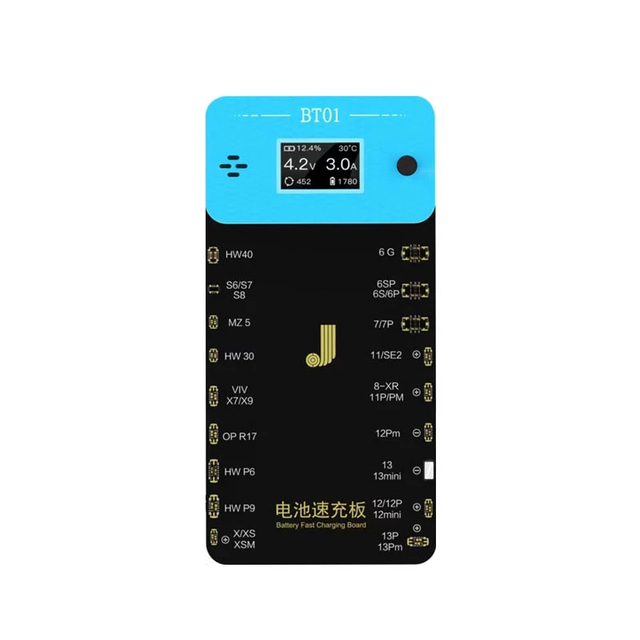 JCID JC BT01 Battery Fast Charging Board for 6 7 8 Plus X XS XR XSM 11 12 Pro Max Mini 13 Quickly Detect Battery Health Tool