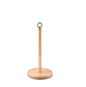 Natural Finished Mango Wood with Hanging Rod and Top Circle Easy to Hold Decorative and Functional Home Decor Pieces & <b>Bathrooms</b> - Product Image 1