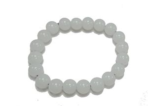 Crystal <b>bracelet</b> White Jade Round <b>Beads</b> <b>Bracelet</b> 8mm Stone Gemstone Fashion <b>Men</b> and Women Gift Energy - Product Image 6